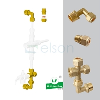 UNION-FIT SWIVEL COMBI KIT Copper Olive CONNECTION SUIT ECV 15mm