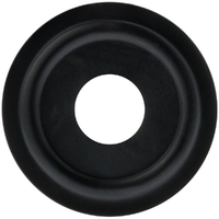 15mm BSP Flat Cover Plate Stainless Steel Matte Black 