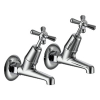 Dorset Cross Deluxe Bib Cock - Male - 4 Star
 Jumper Valve - Chrome (Lf)