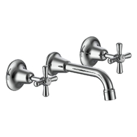 Dorset Cross Bath Sets Jumper Valve - Chrome