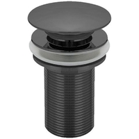 32mm X 75mmDome Top Plug And Waste Pop-Up Basin Matte Black 