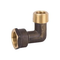 15FI X 18MI Extended 65 Elbow FI Lugged Brass 