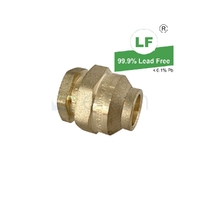 Union Flared Compression C C, Brass