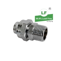 Union Flared Compression C M, Chrome Plated