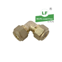 Elbow Nylon Olive Compression C C, Brass