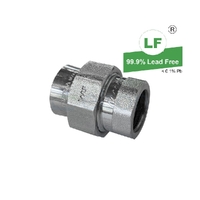 Union Screwed Brass Female/Female, Chrome Plated
