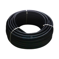 Hot & Cold Water Pipe (Black) in Conduit 50m Coil