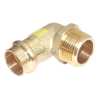 No.13 Male Elbow DR BRASS R