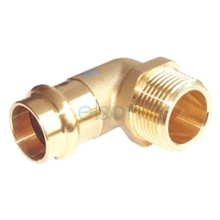 No.13 Male Elbow DR BRASS R