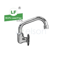 Swivel Spout Wall Tube Chrome Plated WELS 3 Star