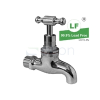 Bib Cock T Head Chrome Plated WELS 3 Star