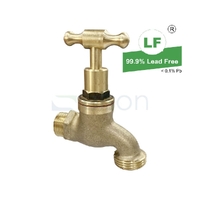 Hose Cock T Head Brass With Metal Jumper Valve