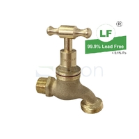 Hose Cock T Head Rough Brass (PATTERN A)
