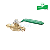 Ball Valve Press Water DR Brass Lever Handle