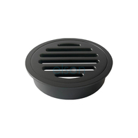 Grate Suit ID PVC Pipe Round Brass Black