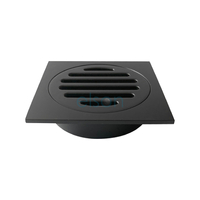 Grate Suit ID PVC Pipe Square Brass Black