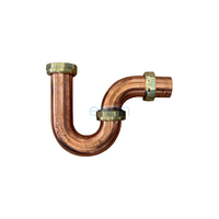 P Trap Copper Copper Finish Loose Nut
