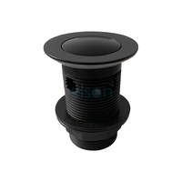 Plug & Waste Overflow Pop-up Brass Black