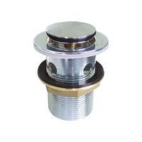 Plug & Waste Overflow Pop-up Brass Chrome Plated
