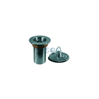 Plug & Waste With Brass Deluxe Plug Brass Chrome Plated