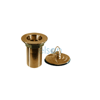 Plug & Waste With Brass Deluxe Plug Brass Gold Plated