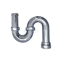 S Trap Copper Chrome Plated Easy Fix