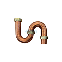 S Trap Copper Copper Finish Loose Nut