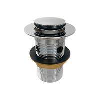 Plug & Waste Ezi-clean Overflow Pop-up Brass Chrome Plated
