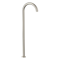 Evolve Gooseneck Floor Mount Spout Brushed Nickel (Lf)