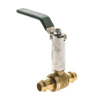 20mm Copper Press Water Ball Valve Extended Lever Handle Watermark