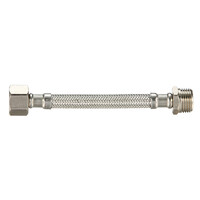 1/2" M/F 8mm Pex Core Flexible Mixer Hose Extensions 225mm S/S SMF225F