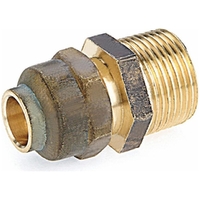 15mm FL X 20mm MI Reducing Male Flared Union (1/2" FL X 3/4" MI)