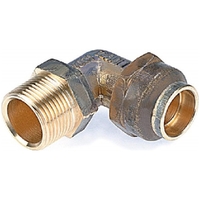 LF 20mm FL x 20mm MI MALE FLARED ELBOW (3/4" FL x 3/4" MI)