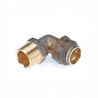 15mm FL X 20mm MI Reducing Male Flared Elbow (1/2" FL X 3/4" MI)