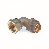 15mm FL X 20mm FI Reducing Female Flared Elbow (1/2" FL X 3/4" FI)