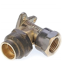 15mm FL X 15mm FI #15Bp Female Flared Elbow Lugged (1/2" FL X 1/2" FI)