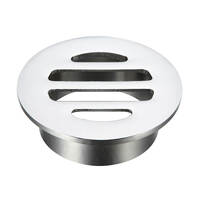 50mm Round FLoor Grate FIxed C/P  6061015