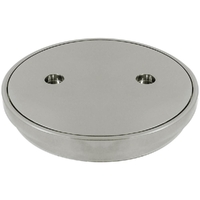 100mm Brushed Nickel Clear Out Round 
