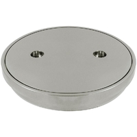 100mm Clear Out Round Brushed Nickel