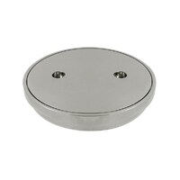 100mm Clear Out Round Brushed Nickel