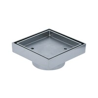 80mm Deluxe Tile Insert Grate Chrome Plated