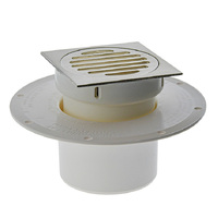 100mm Floor Grate Square With Water Proof Flang Copper Plate 