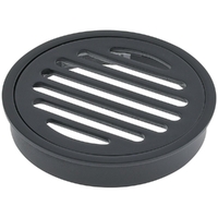 80mm Floor Grate Round Matte Black