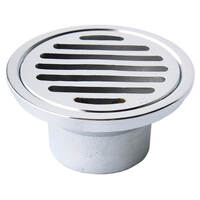 80mm X 50mm Round FLoor Grate Tapered C/P  6061047