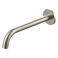 Flute Wall Basin Spout - 200Mm - 4 Star - Brushed Nickel (Lf)