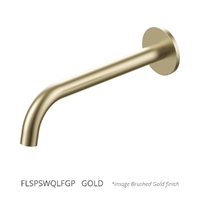Flute Wall Basin Spout - 200Mm - 4 Star - Gold (Lf)