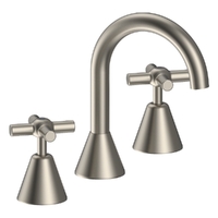 Fusion Cross Basin Set - Swivel Spout - 6 Star - Jumper Valve Brushed Nickel (Lf)