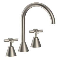 Fusion Cross Hob Sink Set - 4 Star - Jumper Valve Brushed Nickel (Lf)