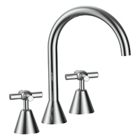 Fusion Cross Hob Sink Set - 4 Star - Jumper Valve Chrome (Lf)