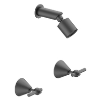 Fusion Lever Shower Set - Sileno Shower - 3 Star - 1/4 Turn Ceramic Gunmetal